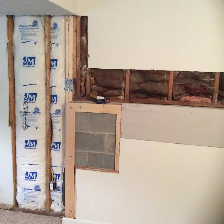 Wall insulation replacement during Odor Removal & Deodorization in Norfolk